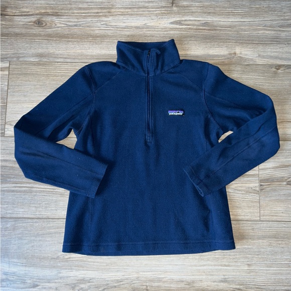 Patagonia Navy Blue Fleece Pullover size Small - Picture 1 of 3